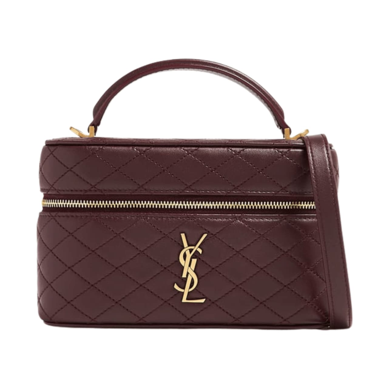 YSL Bag | Gaby Vanity Bag Rich Burgundy Color