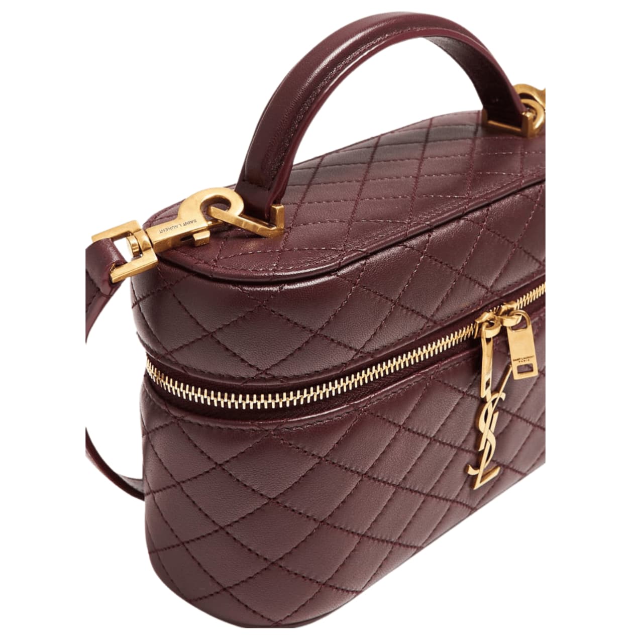 YSL Bag | Gaby Vanity Bag Rich Burgundy Color