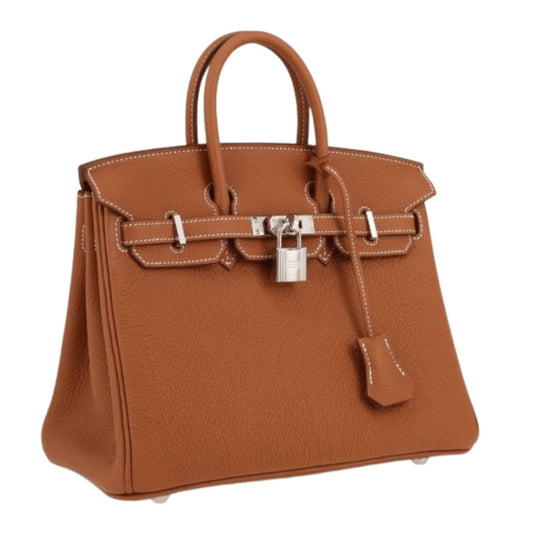 Hermès Bag | Birkin 25 Bag Gold Togo Leather Palladium Hardware