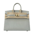 Hermès Bag | Birkin 25 Handbag Pale Grey Silvery Undertones