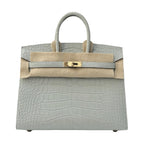 Hermès Bag | Birkin 25 Handbag Pale Grey Silvery Undertones