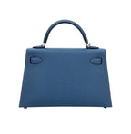 Hermès Bag | Mini Kelly 20 Sellier Handbag Deep Blue Hue Gold Hardware