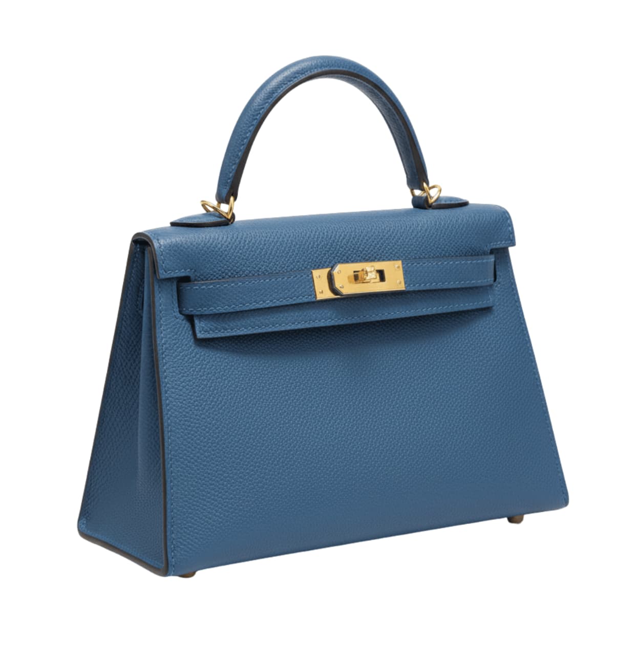 Hermès Bag | Mini Kelly 20 Sellier Handbag Deep Blue Hue Gold Hardware