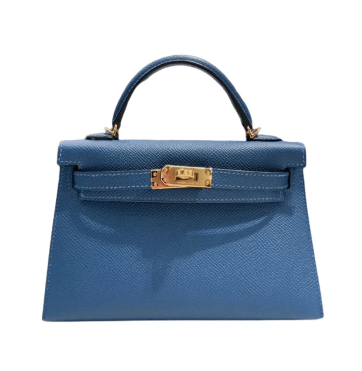 Hermès Bag | Mini Kelly 20 Sellier Handbag Deep Blue Hue Gold Hardware
