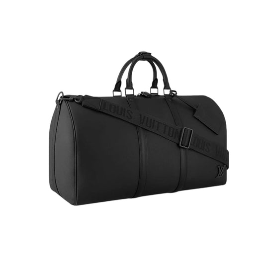 Louis Vuitton Bag | Keepall Bandoulière 50 Bag Black Grained Cowhide Leather