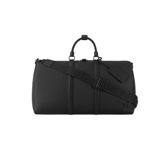 Louis Vuitton Bag | Keepall Bandoulière 50 Bag Black Grained Cowhide Leather