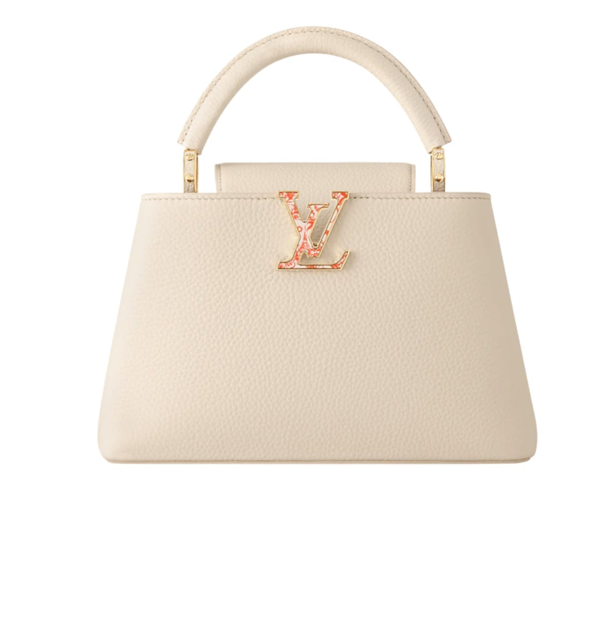 Louis Vuitton Bag | Capucines Nano Handbag Cream Taurillon Leather
