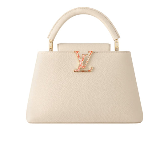 Louis Vuitton Bag | Capucines Nano Handbag Cream Taurillon Leather