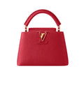 Louis Vuitton Bag | Capucines Mini Handbag Scarlet Red Taurillon Leather