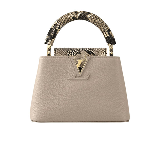 Louis Vuitton Bag | Capucines BB Galet Grey Taurillon Leather