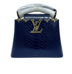 Louis Vuitton Bag | Capucines 21cm Handbag Navy Python