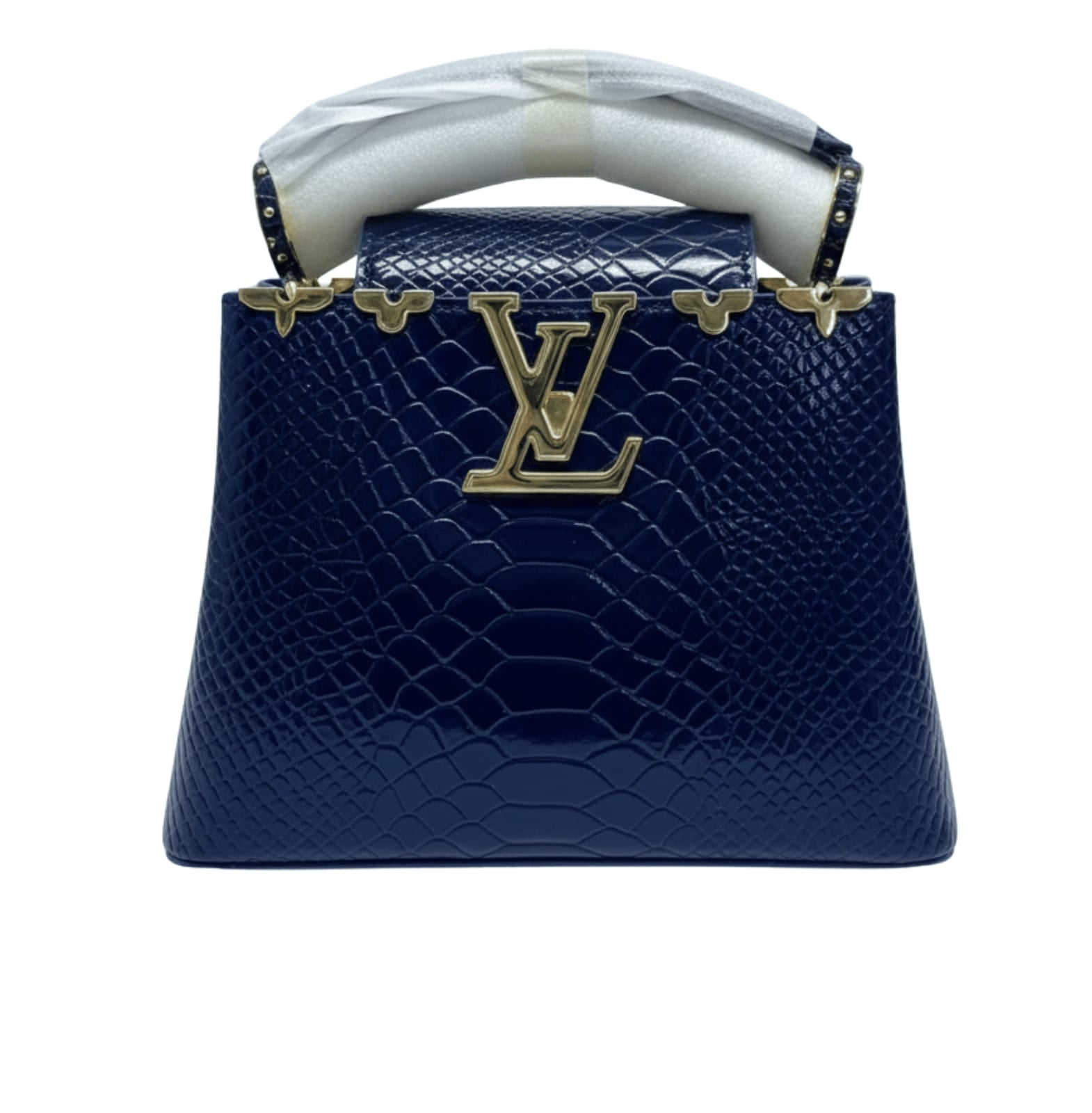Louis Vuitton Bag | Capucines 21cm Handbag Navy Python