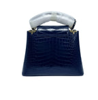 Louis Vuitton Bag | Capucines 21cm Handbag Navy Python