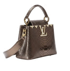 Louis Vuitton Bag | Capucines Handbag Metallic Python