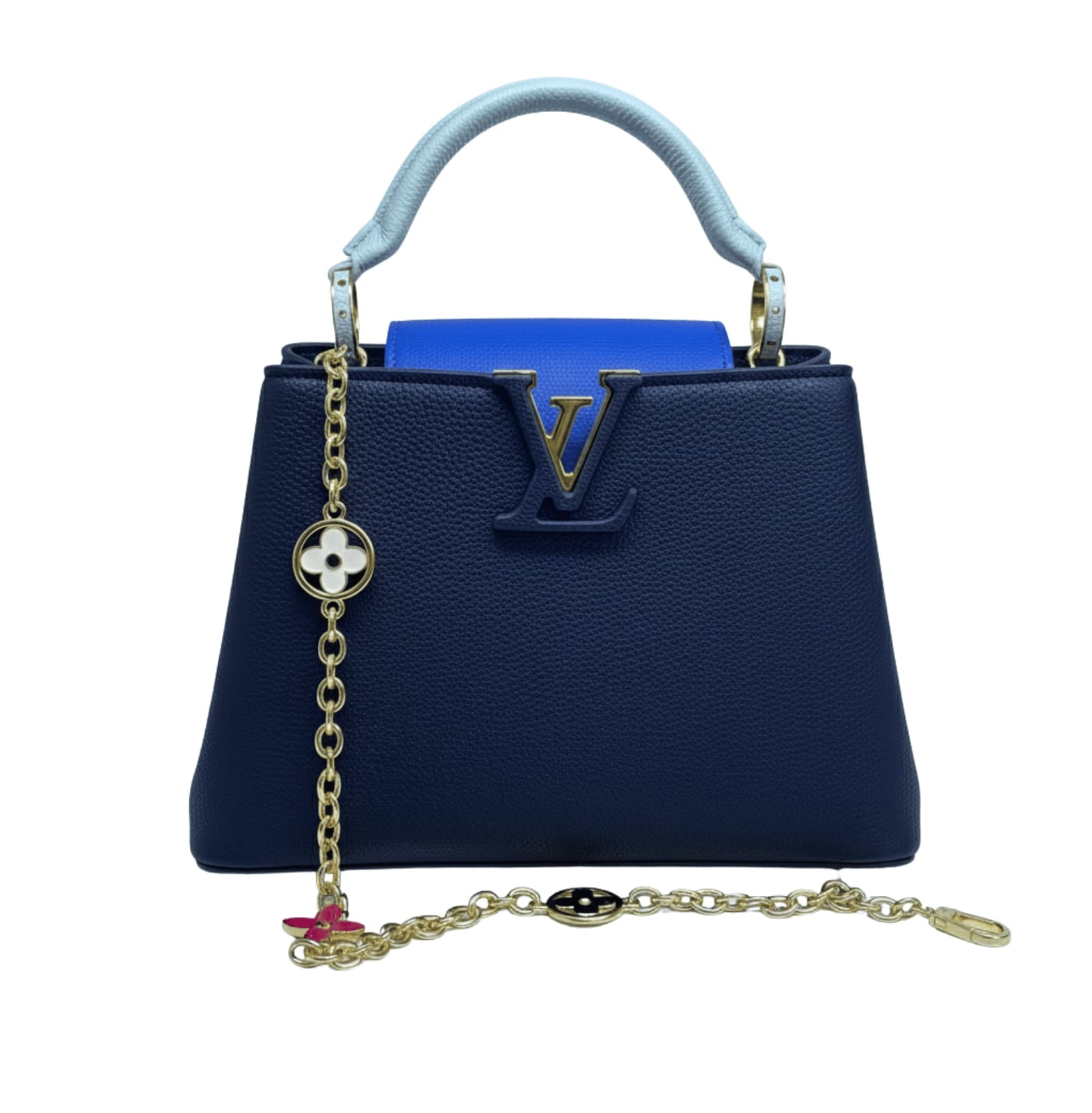 Louis Vuitton Bag | Capucines BB Handbag Blue Taurillon Leather