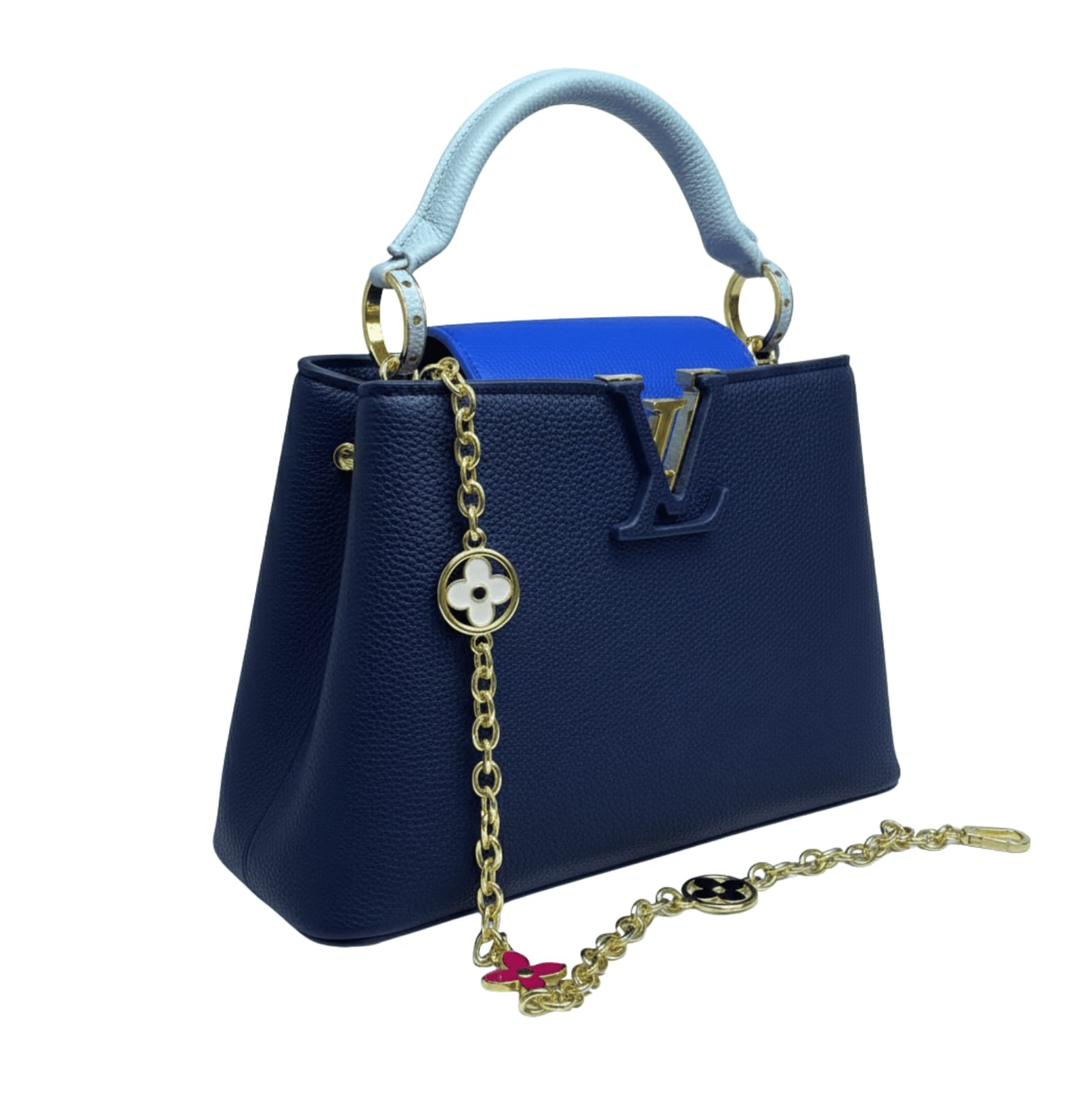 Louis Vuitton Bag | Capucines BB Handbag Blue Taurillon Leather