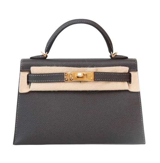 Hermès Bag | Mini Kelly ii Sellier Dark Grey Epsom Leather
