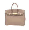 Hermès Bag | Birkin 25 Etoupe Togo Leather Gold Hardware