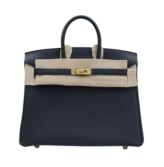 Hermès Bag | Birkin 25 Bag Noir Togo Leather Gold Hardware