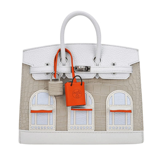 Hermès Bag | Birkin 20 Sellier Neige Faubourg