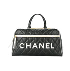 Chanel Bag | Quilted Leather Cc Logos Boston Hand Bag