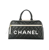 Chanel Bag | Quilted Leather Cc Logos Boston Hand Bag
