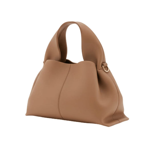 Polène Bag | Numéro Neuf Mini Bag Textured Taupe Leather