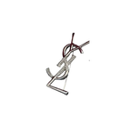 YSL Jewelry | Cassandre Brooch Earrings Set Silver Crystals