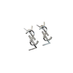 YSL Jewelry | Cassandre Brooch Earrings Set Silver Crystals
