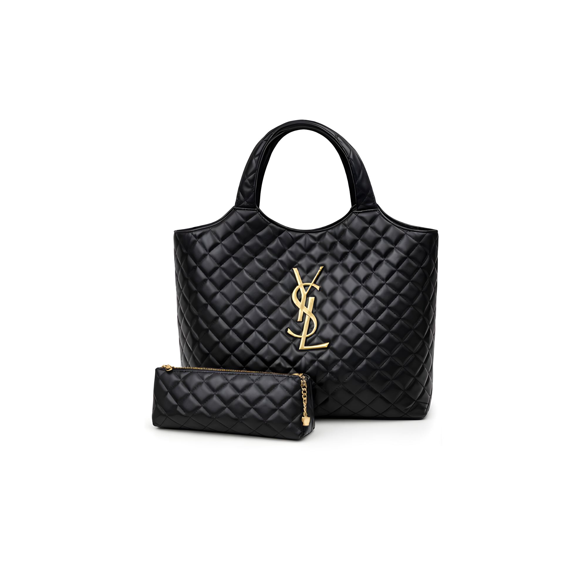 YSL Bag | Icare Maxi Quilted Black