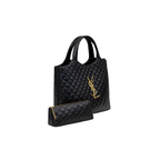 YSL Bag | Icare Maxi Quilted Black