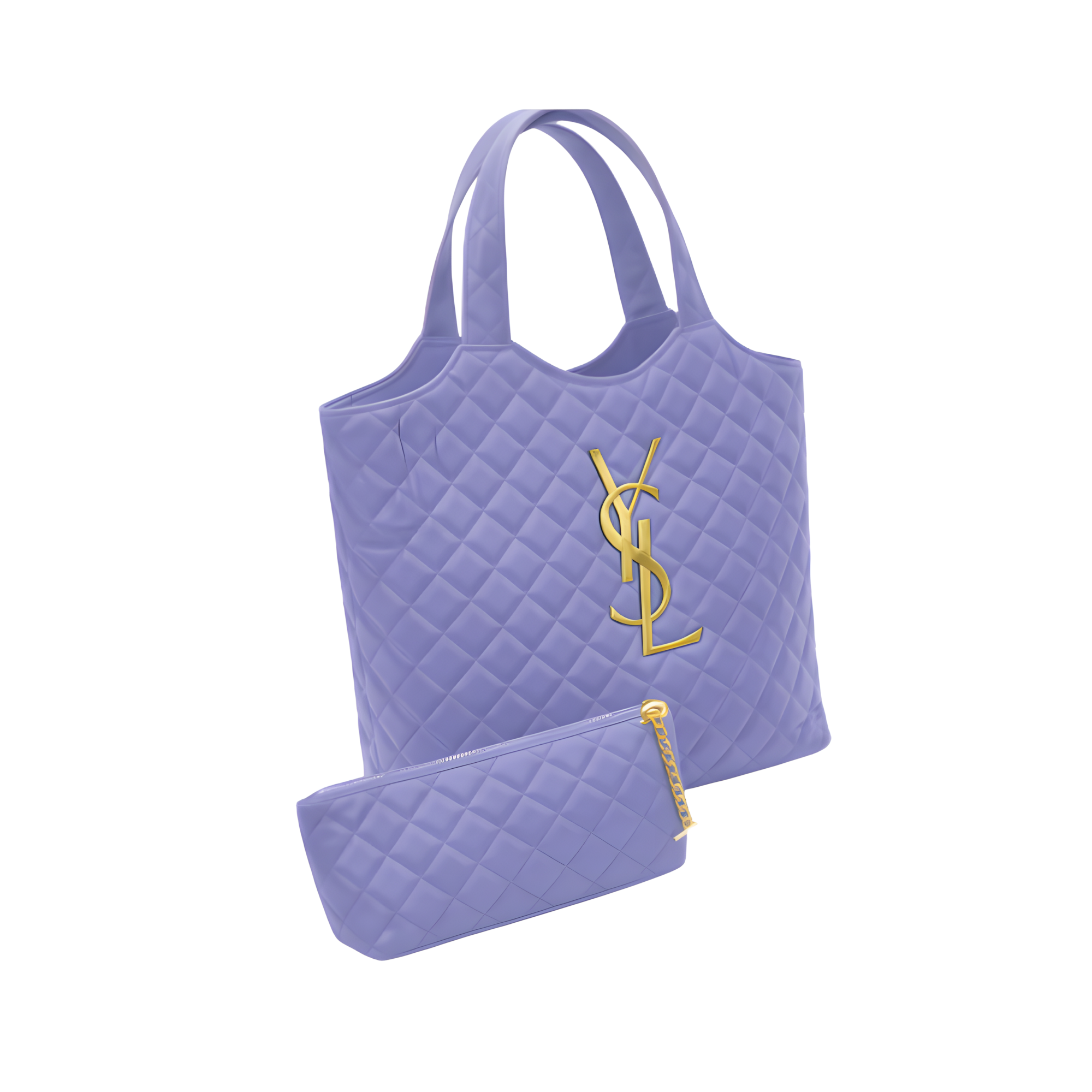YSL Bag | Icare Maxi Powder Blue Lambskin