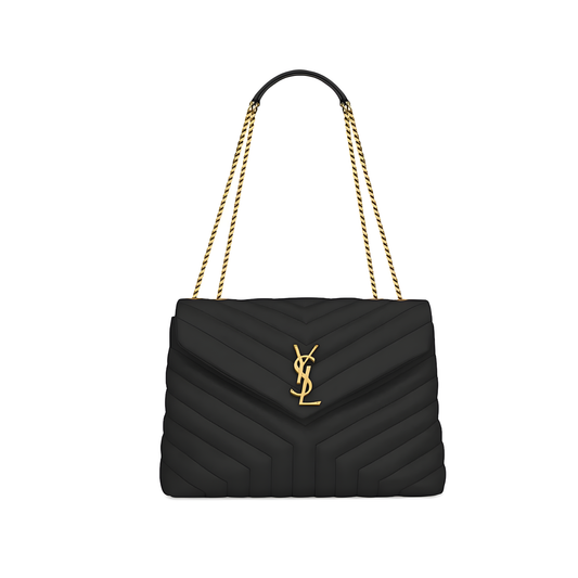 YSL Bag | Loulou Black Golden