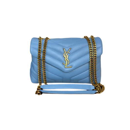 YSL Bag | Loulou Matelassé Bleu Leather