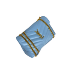 YSL Bag | Loulou Matelassé Bleu Leather