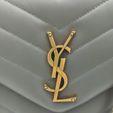 YSL Bag | Loulou Grey-Golden