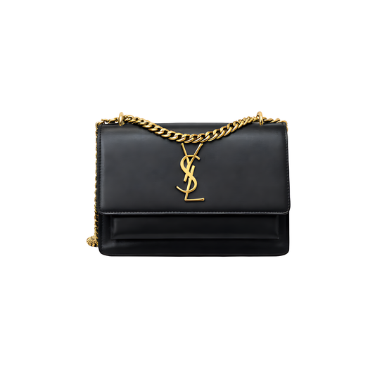 YSL Bag | Sunset Medium Black Gold