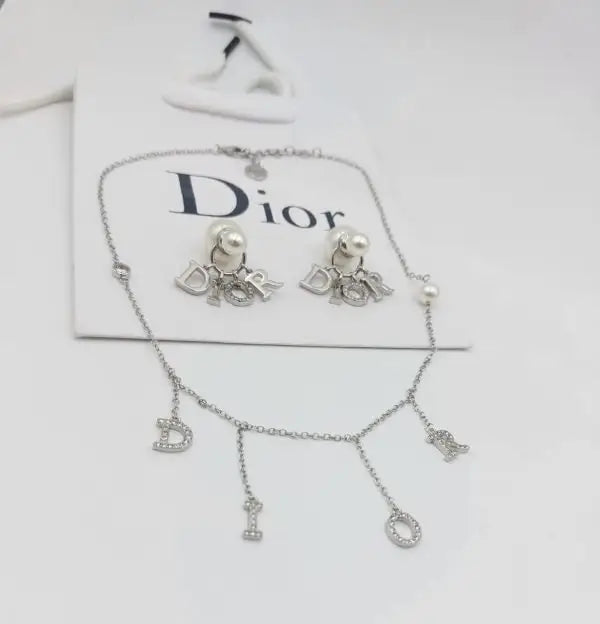 Dior Jewelry | Letter Charm Necklace Silver