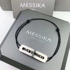 Messika Jewelry | Titanium Cord Bracelet Natural Titanium Diamonds