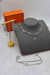 Hermès Chaine D Ancre Farandole Multi Strand Set Silver Crystals Jewelry premium replica - image 3