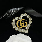 Gucci Jewelry | GG Logo Brooch Pink Gold