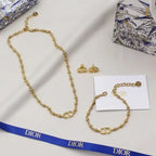Dior Jewelry | CD Beaded Bracelet Chain Gold