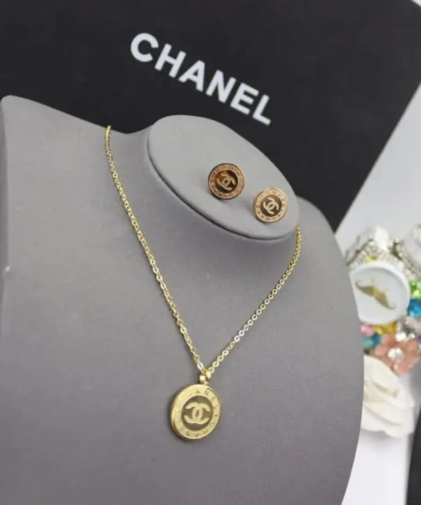 Chanel Jewelry | Vintage Inspired CC Medallion Gold Tone Resin