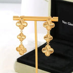 Van Cleef & Arpels Jewelry | Dangle Earrings Gold Full Crystals