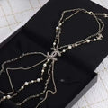 Chanel Jewelry | Long Bead Pearl CC Logo Sautoir Necklace Gold Tone