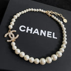 Chanel Jewelry | CC Logo Choker Necklace Gold Tone