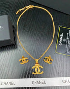 Chanel Jewelry | Vintage Alhambra Diamond Jewelry Set Yellow Gold