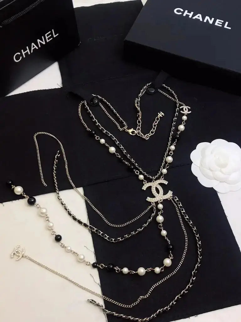 Chanel Jewelry | Long CC Multi-Strand Lariat Necklace