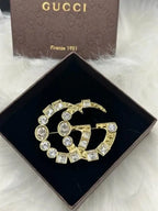 Gucci Jewelry | GG Logo Brooch Pink Gold