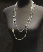 Dior Jewelry | Navy Long Necklace Silver